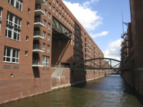 Hamburg, new building in the Speicherstadt