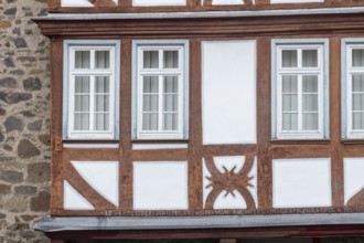 Details of a half-timbered house