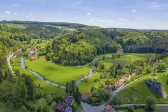 Gundelfingen, valley of the Lauter or Großes Lautertal, left tributary of the Danube, Swabian Alb,