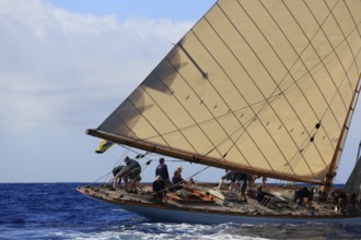 Race Regatta of the last four surviving historic sailing yachts of the 15 metre class during the