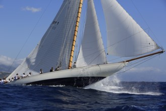 Race Regatta of the last four surviving historic sailing yachts of the 15 metre class during the