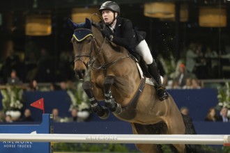 Daniel Coyle of Ireland competes in 1.60m FEI Jumping World Cup at Jumping Amsterdam in Amsterdam,
