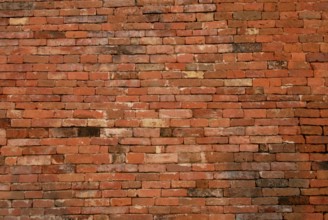 Brick wall ruins of Nalanda University first residential International University of world,