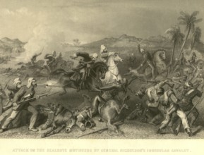 Military and munity mutiny views attack on Sealkote mutineers by general Nicholson's Irregular