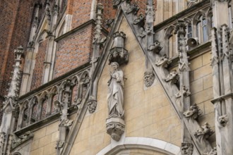 Wroclaw, Poland May 2023 Details of Wroclaw Cathedral in Tumski island. Historical capital of