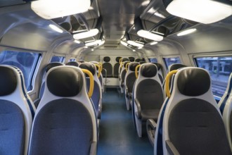 Interior view of Double-decker train