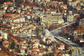 Panoramic View of Shumen from above, Bulgaria Shumen, Bulgaria