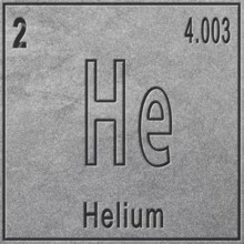 Helium chemical element, Sign with atomic number and atomic weight, Periodic Table Element, silver