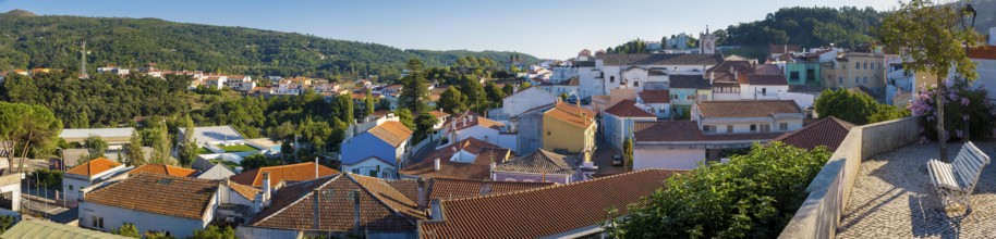 High angle panorama cityscape view on Monchique in Algarve, Portugal