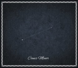 Canis Minor star constellation, Night sky, Cluster of stars, Deep space, Lesser Dog constellation