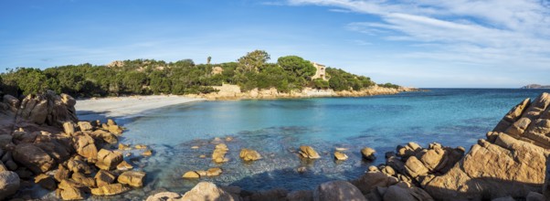 The beautiful Capriccioli beach in Sardinia