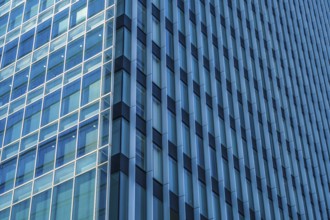Sunny blue sky and the Akihabara of buildings. Shooting Location: Tokyo metropolitan area