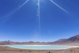 Atacama Desert, Chile. Salar Aguas Calientes. Lake Tuyacto. South America