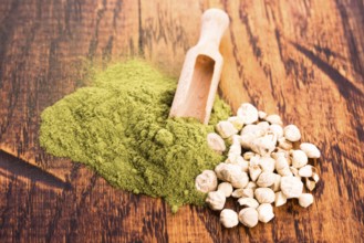 Moringa leaf powder and seeds