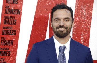 Jake Johnson at the Los Angeles premiere of 'Tag' held at the Regency Village Theatre in Westwood,