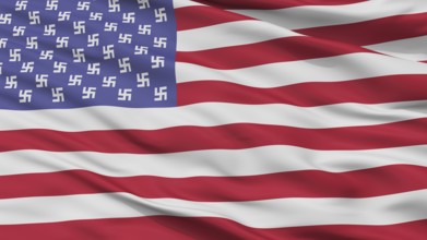 The Man In The High Castle Flag, Closeup View