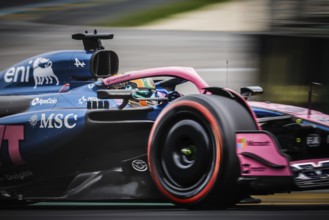 Pierre Gasly of France drives the BWT Alpine F1 Team A525 Renault during third practice in the 2025