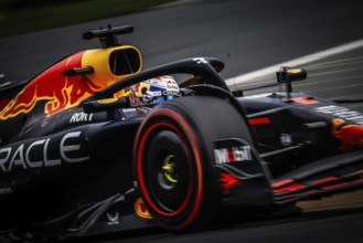 Max Verstappen of the Netherlands drives the Oracle Red Bull Racing RB21 during third practice in