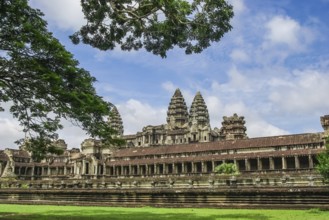 Stone Gate of Angkor Thom in Cambodia, Siem Reap Angkor