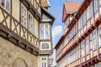 Timber framing houses Quedlinburg old town, Germany