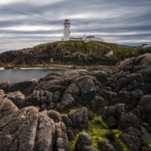 A long exposure view of Fanad Head Lighthouse and Peninsula on the northern coast of Ireland