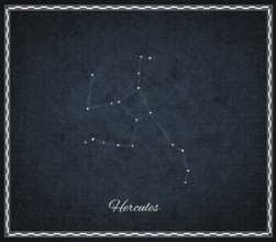 Hercules star constellation, Night sky, Cluster of stars, Deep space, Celestial Strongman,