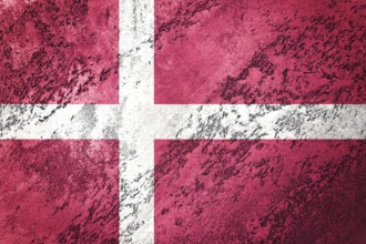 Grunge Denmark flag. Denmark
