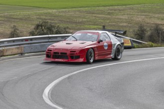 Gehr Markus from Tann in a 1987 Mazda RX7 Torbo, 1300 cc, 540 hp. At the 1st Malters hill climb in
