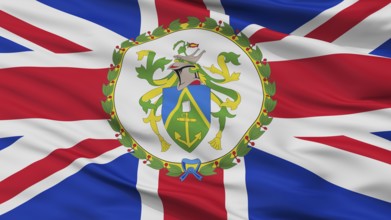 The Governor Of The Pitcairn Islands Flag, Closeup View