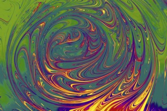 Grunge abstract paint patterns on colorful background