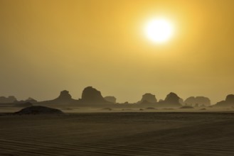 White Desert at Farafra in the Sahara of Egypt. Africa