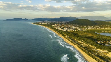 Florianópolis, Campeche beach during sunrise. Brazil. Rio Tavares neighborhood