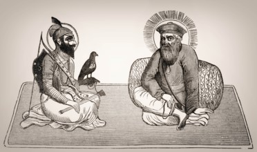 Guru Nanak, together with Guru Gobind Singh, founder of Sikhism