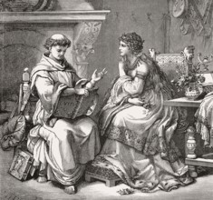 Burchard III and his second wife Hedwig, the foundress of the monastery of St. George