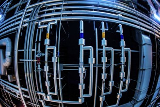 Image of the factory of ceiling pipes. Shooting Location: Sendai, Miyagi Prefecture
