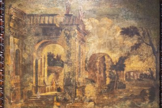 Ruins, 18th century, oil on canvas, Pere Onofre Cotto, Can Puig, Palma, Mallorca, Balearic Islands,
