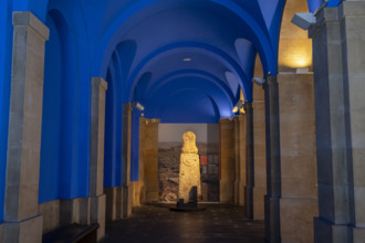 Turbil statue-stele, 3rd century BC, Second Iron Age, Beire, Museum of Navarra, Pamplona, Navarra,