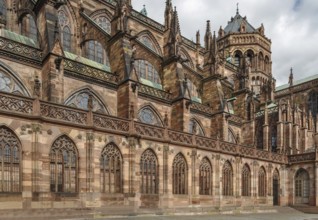 Strasbourg Cathedral also known as Strasbourg Minster, is a Gothic Roman Catholic cathedral in