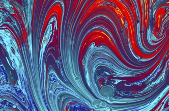 Traditional Ottoman Turkish marbling art patterns as abstract colorful background