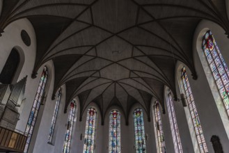 Germany, 23.07.2018: The Gothic interior of St Catherine's Church