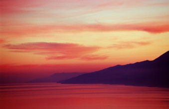 Coast of Istria, sunset, Croatia, Istria, Mediterranean Sea