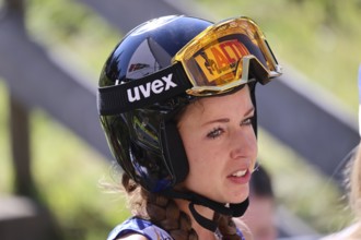 Juliane Seyfarth (WSC 07 Ruhla) at the COC Cup summer ski jumping Hinterzarten 2024