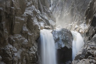 Waterfall in the Höllentalklamm gorge near Garmisch, Bavaria