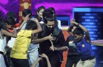 Bollywood actor Riteish Deshmukh during the promotion of film Banjo on the sets of dance reality
