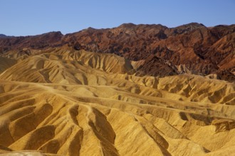 Death Valley National Park California Zabriskie point eroded mudstones