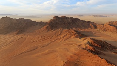 Hot air balloon ride over the Namib in the Namib-Naukluft National Park in Namibia