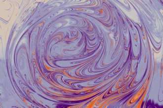 Grunge abstract paint as marbling patterns on colorful background