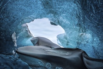 Crystal Ice Cave near Jokulsarlon