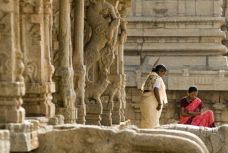 Krishna temple, Hampi, Karnataka, South India, India, Asia. UNESCO World Heritage Site