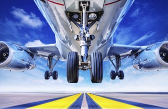take off of an modern airliner